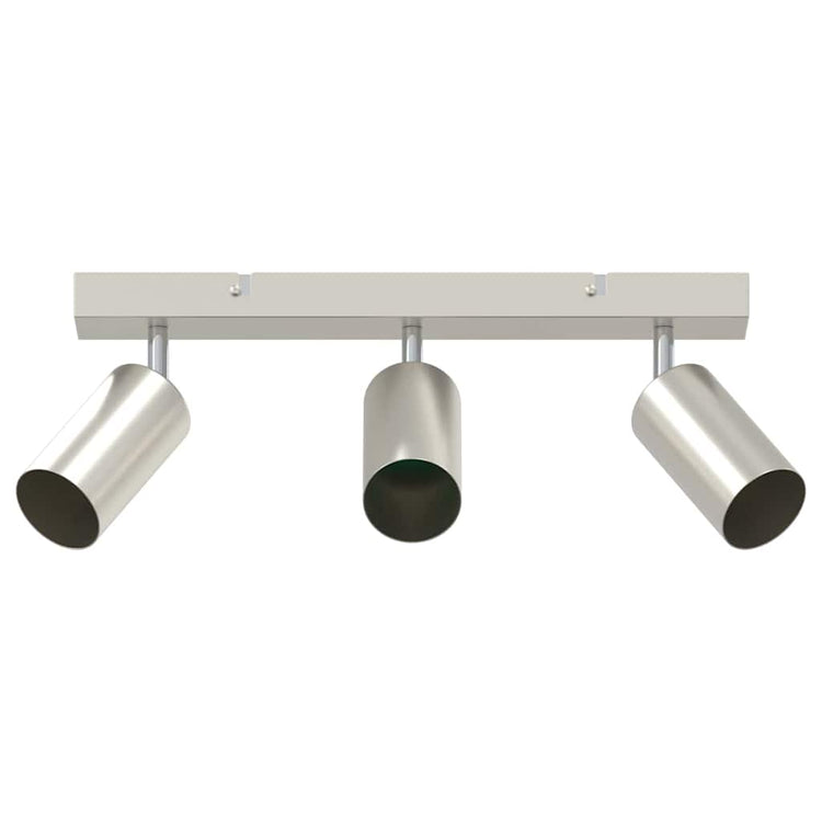 Vidaxl plafondspot met schijnwerpers nikkel 38 x 6 x 16 cm metaal