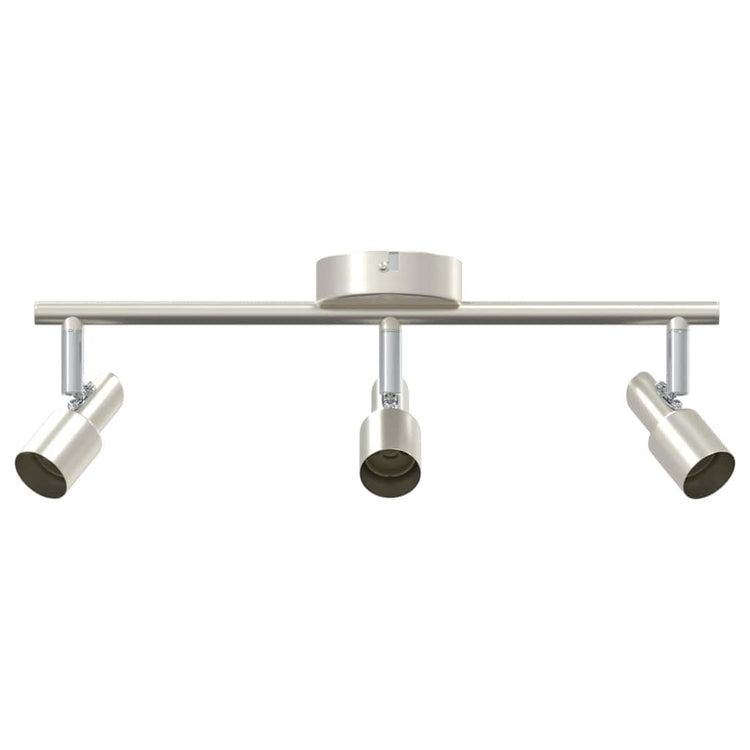 Vidaxl plafondspot met schijnwerpers nikkel 39 x 10,5 x 10,5 cm staal