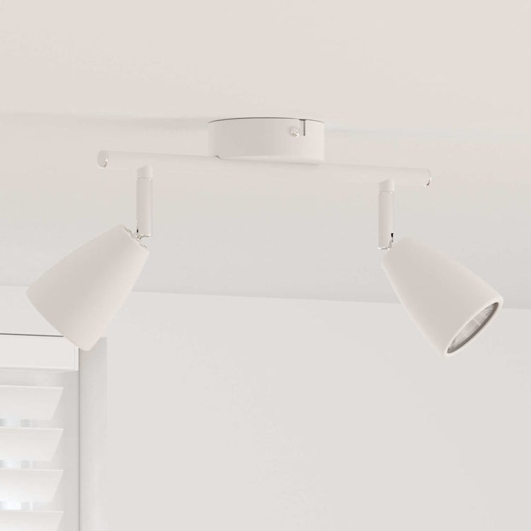 Vidaxl plafondspot met schijnwerpers wit 25.5 x 8 x 16 cm metaal