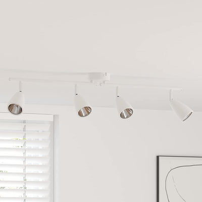 Vidaxl plafondspot met schijnwerpers wit 70 x 12,5 x 10,5 cm metaal