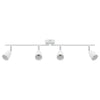 Vidaxl plafondspot met schijnwerpers wit 25.5 x 8 x 16 cm metaal