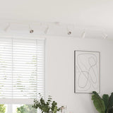 Vidaxl plafondspot met schijnwerpers wit 176,5 x 12,5 x 13,5 cm metaal - afbeelding 1