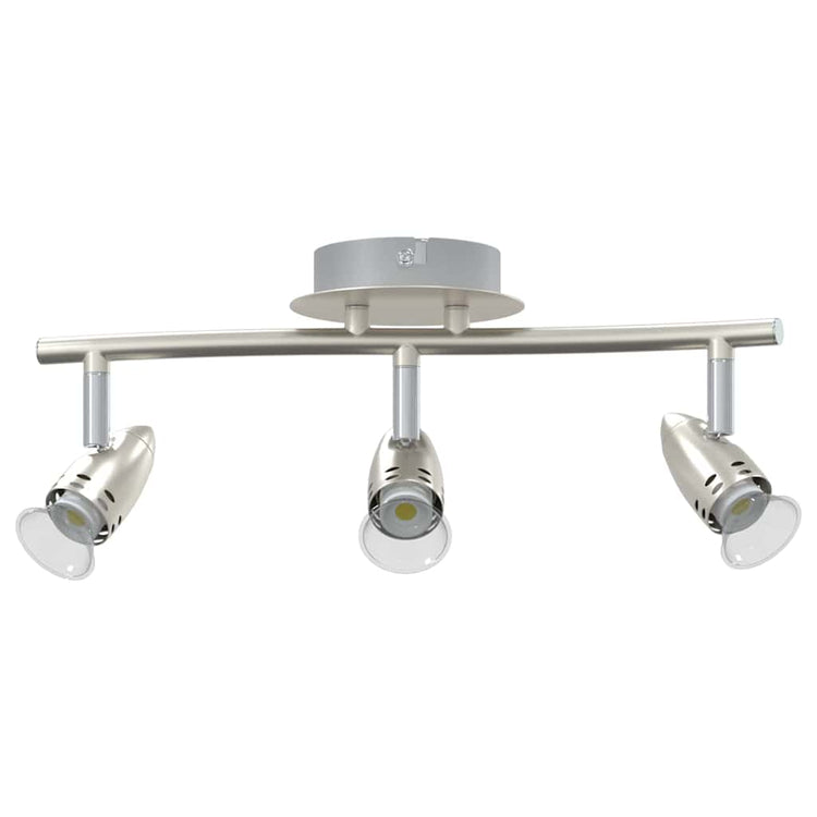 Vidaxl plafondspot met schijnwerpers nikkel 36,5 x 10 x 12,5 cm metaal