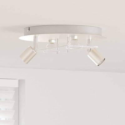 Vidaxl plafondspot nikkel 29 x 29 x 11 cm staal en glas