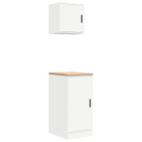 Vidaxl garagekasten 2 st spaanplaat wit - afbeelding 2