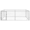 Vidaxl hondenhok voor buiten met deur 3x2x1 m gegalvaniseerd staal