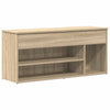 Vidaxl schoenenbank 102x30,5x45 cm bewerkt hout sonoma eikenkleurig