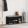 Vidaxl schoenenbank 102x30,5x45 cm bewerkt hout zwart