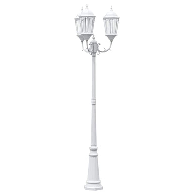 Vidaxl tuinverlichting wit 61 x 53 x 235 cm aluminium en glas