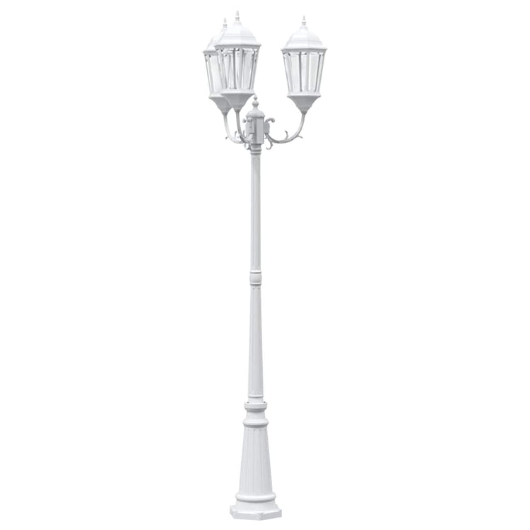 Vidaxl tuinverlichting wit 61 x 53 x 235 cm aluminium en glas