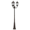 Vidaxl tuinverlichting brons 61 x 53 x 235 cm aluminium en glas