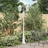 Vidaxl tuinverlichting wit 68 x 20 x 235 cm aluminium en glas