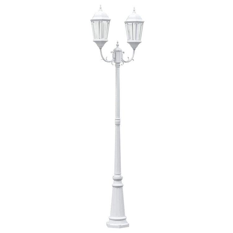Vidaxl tuinverlichting wit 68 x 20 x 235 cm aluminium en glas