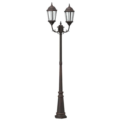 Vidaxl tuinverlichting brons 68 x 20 x 235 cm aluminium en glas