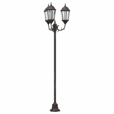 Vidaxl tuinverlichting brons 57 x 49 x 241 cm aluminium en glas