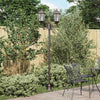 Vidaxl tuinverlichting brons 68 x 20 x 235 cm aluminium en glas