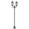 Vidaxl tuinverlichting brons 68 x 20 x 235 cm aluminium en glas