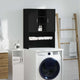 Vidaxl wasmachinekast 70,5x25,5x90 cm zwart eikenkleurig