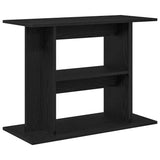 Vidaxl aquariumstandaard 80x35x60 cm spaanplaat zwart eikenkleurig - afbeelding 2