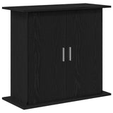 Vidaxl aquariumstandaard zwart eiken 81x36x73 cm bewerkt hout - afbeelding 2