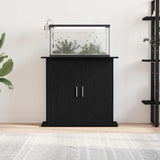 Vidaxl aquariumstandaard zwart eiken 81x36x73 cm bewerkt hout - afbeelding 3