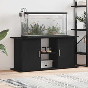 Vidaxl aquariumstandaard 121x41x58 cm spaanplaat zwart eikenkleurig - afbeelding 1