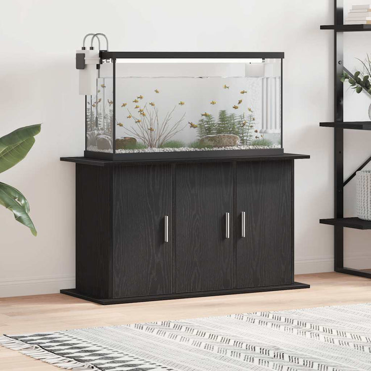Vidaxl aquariumstandaard zwart eiken 101x41x58 cm bewerkt hout