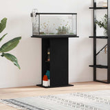 Vidaxl aquariumstandaard 60,5x36x72,5 cm spaanplaat zwart eikenkleurig - afbeelding 1