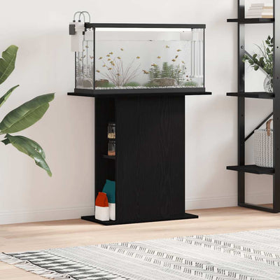 Vidaxl aquariumstandaard zwart eiken 75x36x72,5 cm bewerkt hout