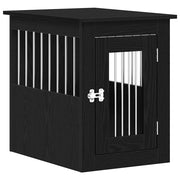 Vidaxl hondenbenchmeubel 45x62x59 cm bewerkt hout zwart eikenkleurig - afbeelding 2