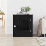 Vidaxl hondenbenchmeubel 64,5x80x71 cm bewerkt hout zwart eikenkleurig - afbeelding 3