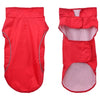 Vidaxl hondenregenjas met reflecterende strips polyester rood s