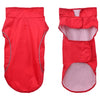 Vidaxl hondenregenjas met reflecterende strips polyester rood m