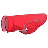 Vidaxl hondenregenjas met reflecterende strips polyester rood 2xl - afbeelding 2