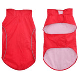Vidaxl hondenregenjas met reflecterende strips polyester rood 2xl - afbeelding 3