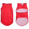 Vidaxl hondenregenjas met reflecterende strips polyester rood 2xl