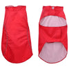 Vidaxl hondenregenjas met reflecterende strips polyester rood 4xl