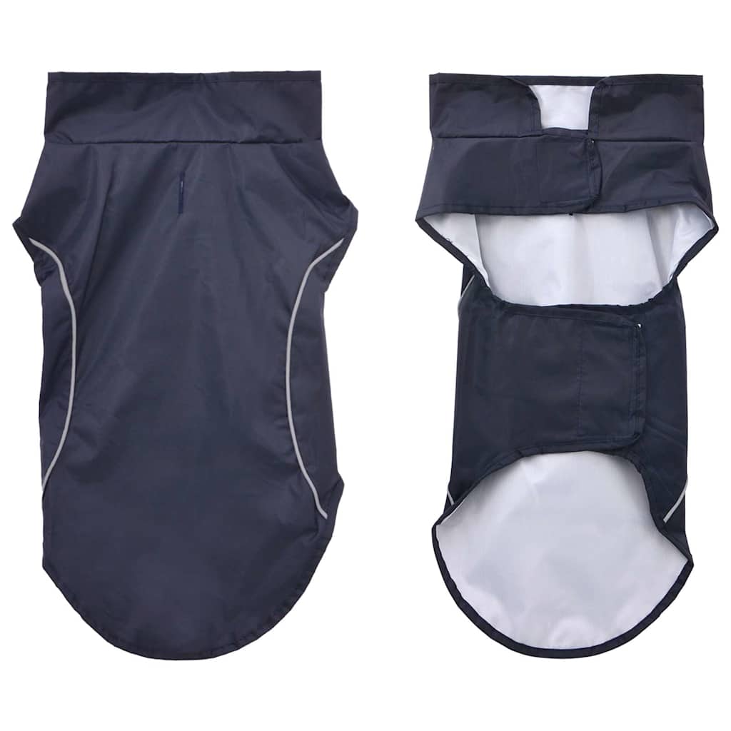Vidaxl hondenregenjas met reflecterende strips polyester blauw xxs