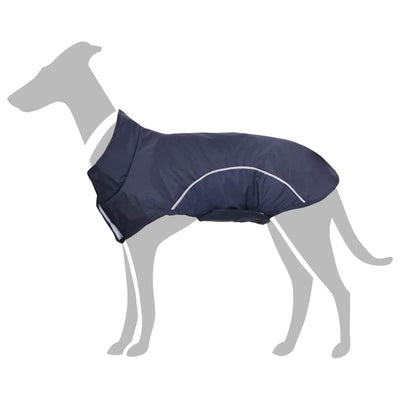 Vidaxl hondenregenjas met reflecterende strips polyester blauw xxs