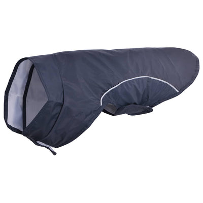 Vidaxl hondenregenjas met reflecterende strips polyester marineblauw m