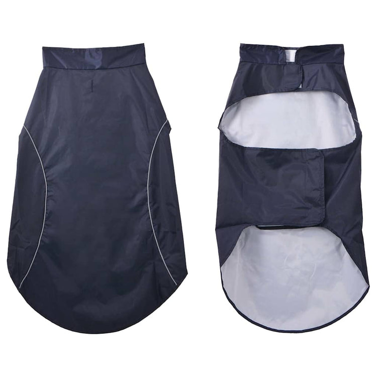 Vidaxl hondenregenjas met reflecterende strips polyester blauw 3xl
