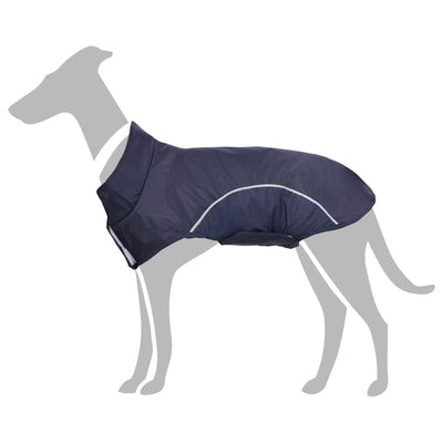 Vidaxl hondenregenjas met reflecterende strips polyester blauw 3xl