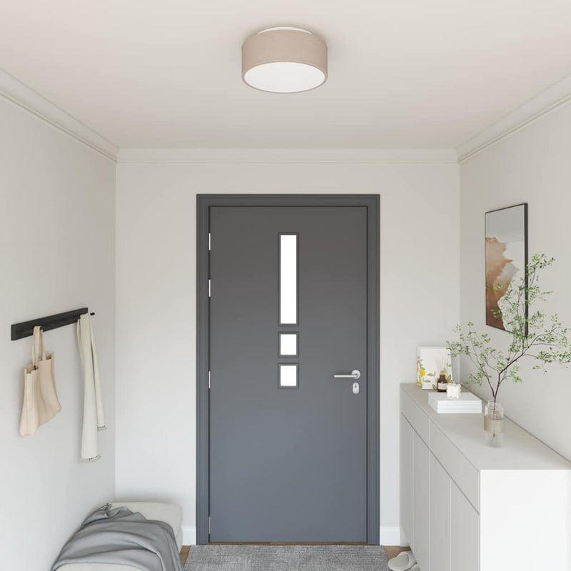 Vidaxl plafonnière met schijnwerpers taupe 30 x 30 x 13,5 cm stof