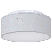 Vidaxl plafonnière met schijnwerpers grijs 30 x 30 x 13,5 cm stof - afbeelding 2