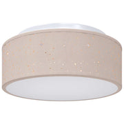 Vidaxl plafonnière met schijnwerpers taupe 30 x 30 x 13,5 cm stof - afbeelding 2
