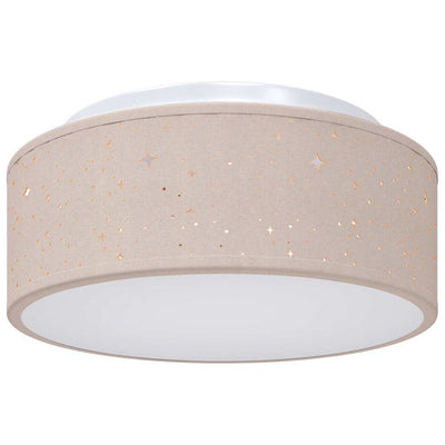 Vidaxl plafonnière met schijnwerpers taupe 30 x 30 x 13,5 cm stof