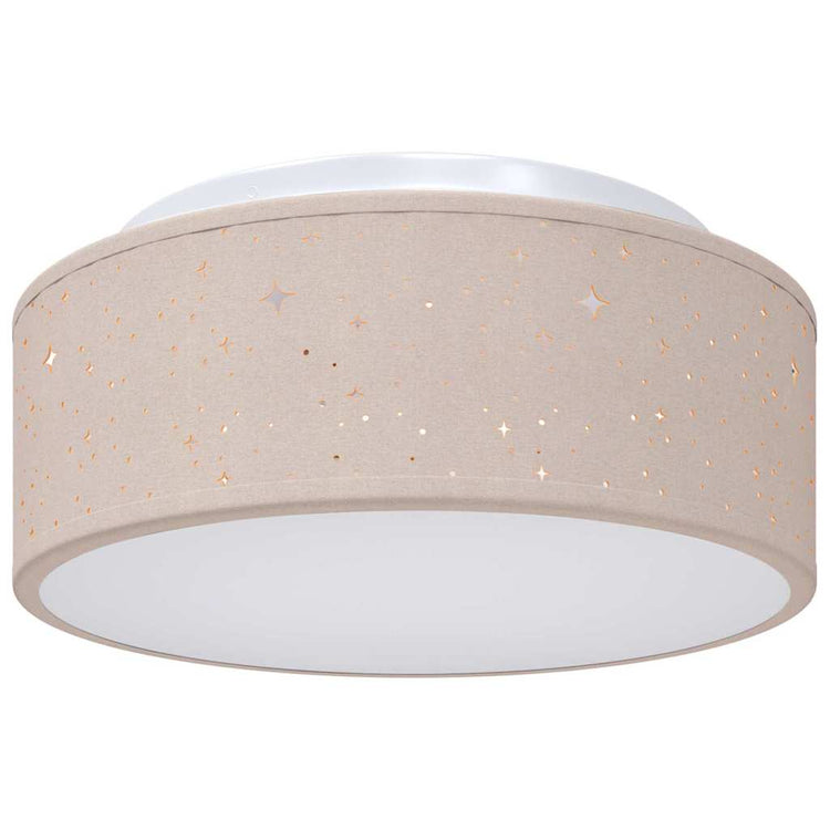 Vidaxl plafonnière met schijnwerpers taupe 30 x 30 x 13,5 cm stof
