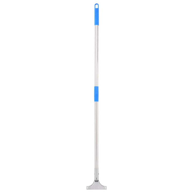 Vidaxl vloerwisser 45x122,5 cm staal en rubber