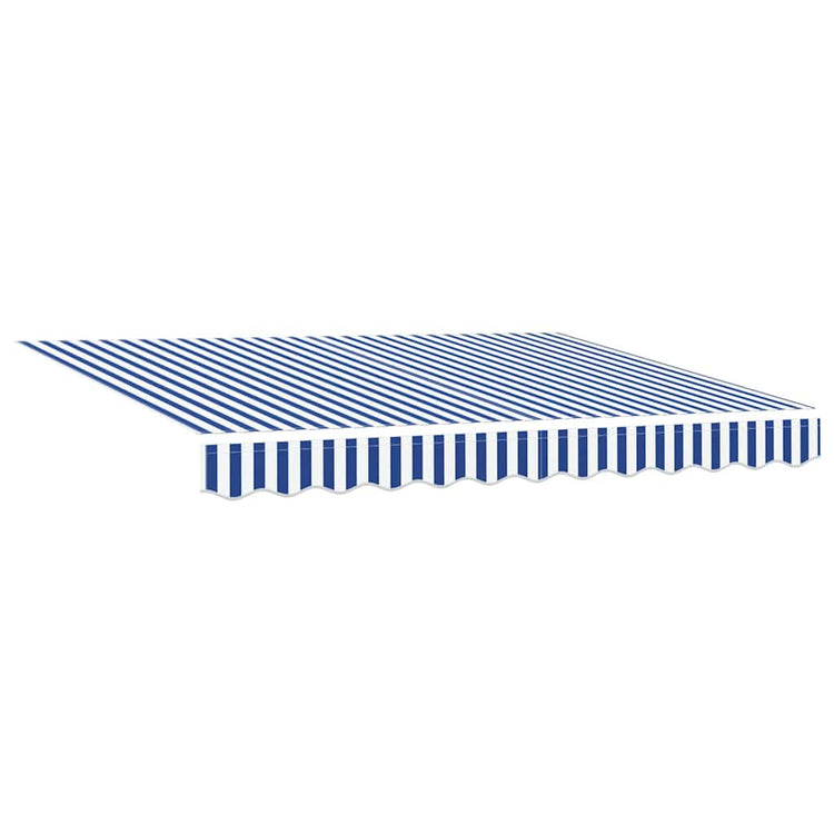 Vidaxl vervangend zonneschermdoek voor 2,5x2 m blauw wit gestreept