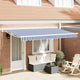 Vidaxl vervangend zonneschermdoek voor 4x2 m blauw wit gestreept